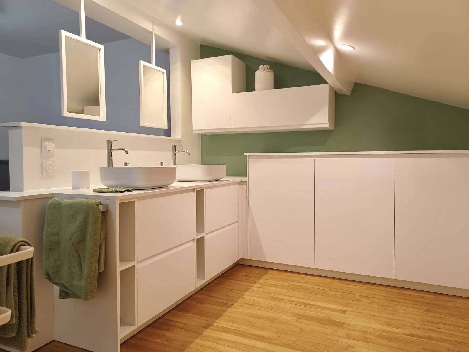 Réhabilitation d'une chambre en suite parentale 'style hôtel',  sur Tresses, Ride Droite Bordeaux
