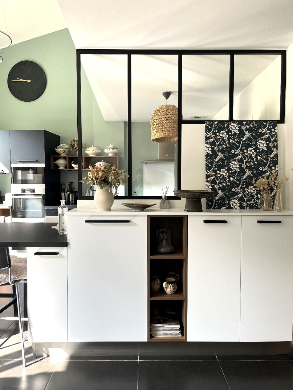 Agencement d'une cuisine atypique dans une échoppe à CREON, près de Camblanes