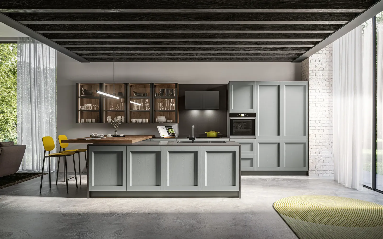 Meubles hauts vitrés 